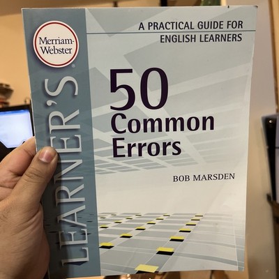 Merriam Websters Learners 50 Common Errors English Guide Book