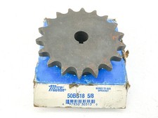 New Martin 50BS18-5/8 Roller Chain Sprocket 5/8" .625" Bore 18 Teeth