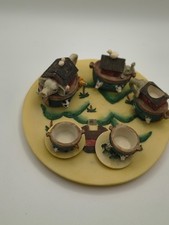 Miniature Noah's Ark Tea Set Vintage Young's Inc 1996 Tea Coffee Cup Animals kid