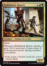 x4 Rubblebelt Rioters - War Of The Spark - NM - MTG