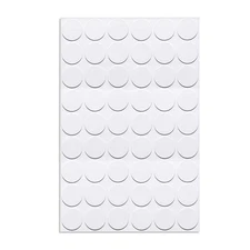 uxcell 1 Sheet/54Pcs Screw Hole Cover Stickers, 21mm Dia PVC Self 21mm, White 