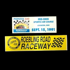 Pioneer 200 Mid Ohio Sports Car Course 91 Roebling Road Raceway Sticker Lot NOS