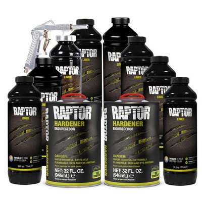 Truck Bed Liner Kit Spray On Urethane 8 Quart Tintable Raptor Paint