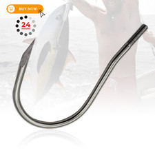 Dutiplus Large Fish Gaff Hook Stainless Large, Big Game Fishing Hook#1