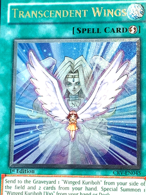 yugioh Transcendant Wings CRV-EN045 Ultimate Rare 1st Edition new card  crease