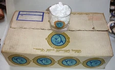 NEW 1970 * Original Shipping Box Lot of 8 STARKIST CHARLIE TUNA Cocktail Glasses