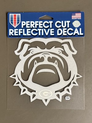 Georgia Bulldogs Football Perfect Cut Reflective Decal NEW!!!