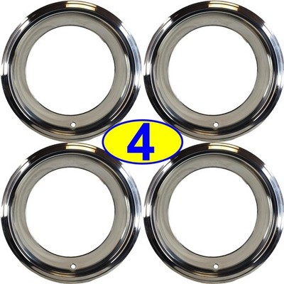 FOUR Vision 55 2543V Trim Beauty Ring stainless 3'' for 15x8 or 15x10 rally wheel