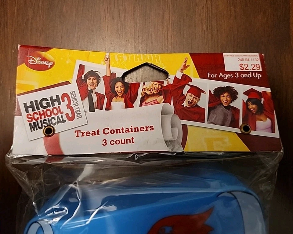 High School Musical 3 contenedores de golosinas Disney 2009 Target Party Wildcats Navidad Foto 3 de 4