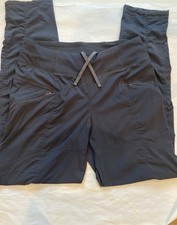 prAna Koen Pant Regular Fit Women  s MEDIUM Black Pull On Comfort Pant NWT 95