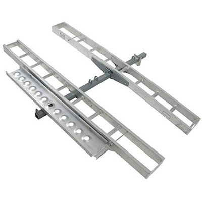 Double Motorcycle Dirt Bike Carrier 600lb Capacity Aluminum 75'' Track Length Ea