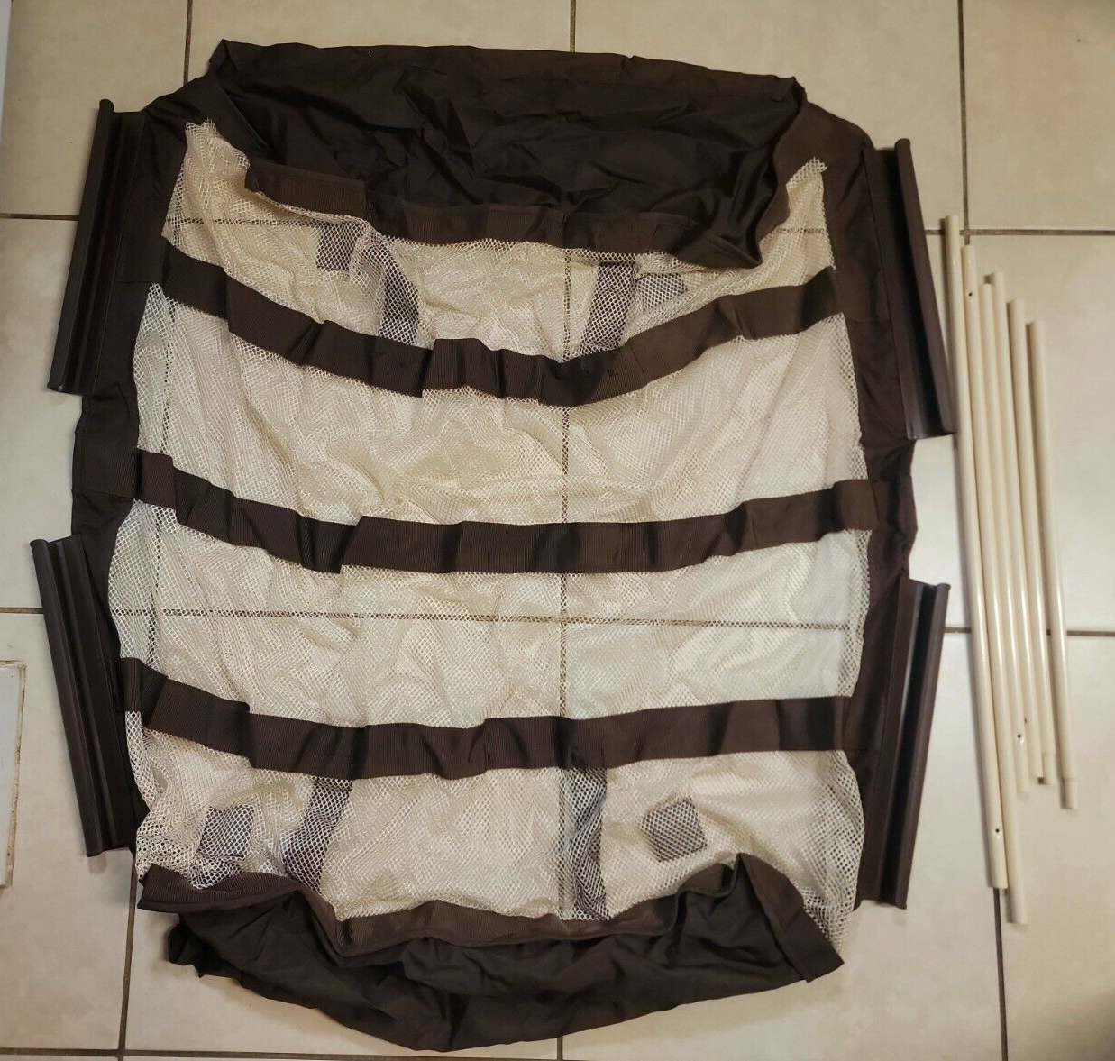 GRACO PACK N PLAY PLAYARD L-25 MESH BASSINET INSERT W POLES RARE CARINA PLAYPEN