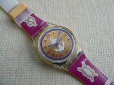 1992 Vintage Ladies Swatch Watch Red Cloud Lk134 for sale  display picture 3