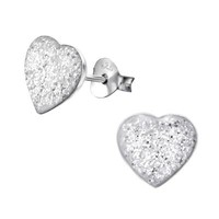 Herz Kinder Ohrringe 925 Silber FüR MäDchen Ohrstecker Schmuck Geschenk