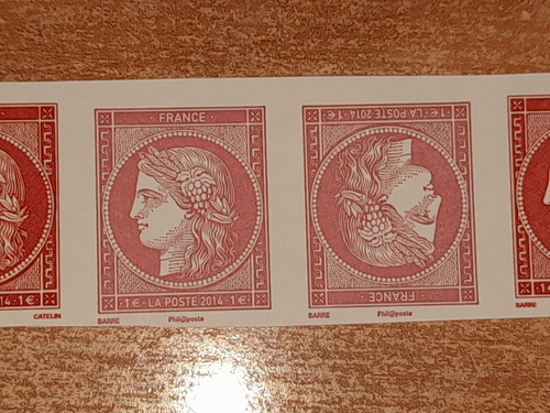 FRANCE 2014 Bande de 5 + 1F avec tete beche N° 4871 à 4874 NEUF ** LUXE - Foto 3 di 4