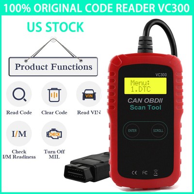 VC300 Automotive OBD2 Diagnostic Scanner Car Check Engine Light Code Reader OBD