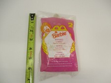 NEW - McDonald's Happy Meal Toy Rapunzel Barbie 2 w/ Base 1996 - Sealed NOS