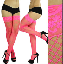 FISHNET LACE STOCKING HIGH THIGH PANTYHOSE EXOTIC DANCER STRIPPER SEXY LINGERIE 