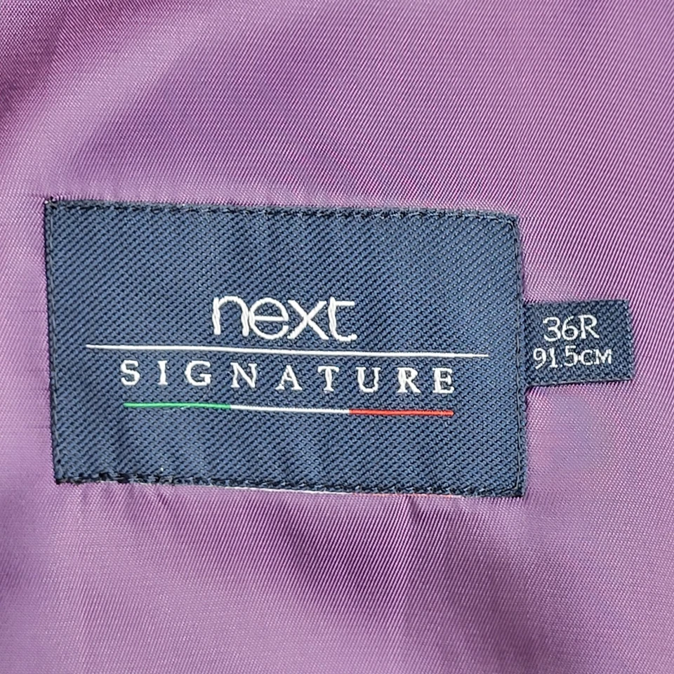 Next Grey 2 Pocket Smart Formal Waistcoat Men's S 36'' - Image 4 of 4