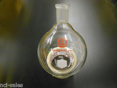  USED SIGMA ALDRICH Z414522 SINGLE NECK ROUND BOTTOM FLASK 1000ml