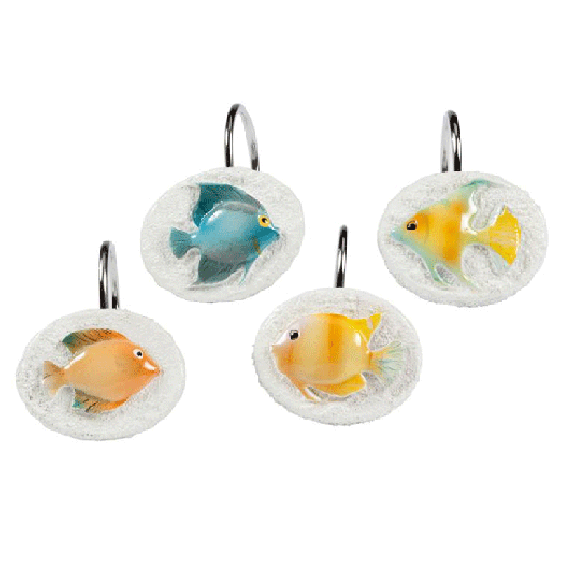 Creative Bath Rainbow Fish Shower Curtain Hooks For Sale Online Ebay