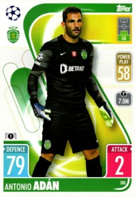 Match Attax Champions League 2021/22 - Antonio Adan - Sporting Lissabon #308