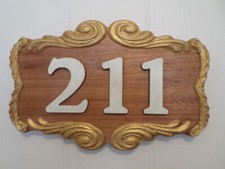 211 House Sign House Address Number Plaque