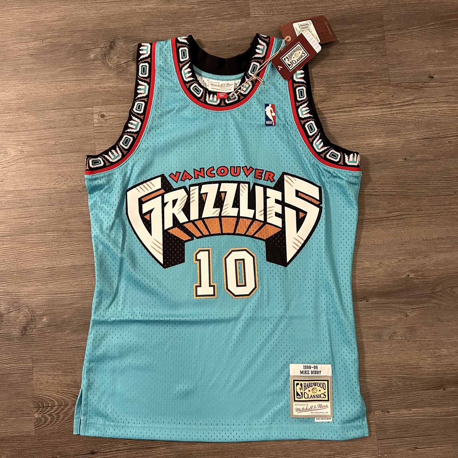 Mike Bibby Vancouver Grizzlies Mitchell & Ness 1998-99 Hardwood