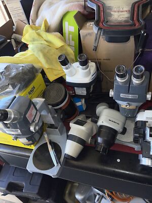Lot of 6 Mix Heads Nikon SMZ-2B Stereo zoom Binocular Microscope Head ...