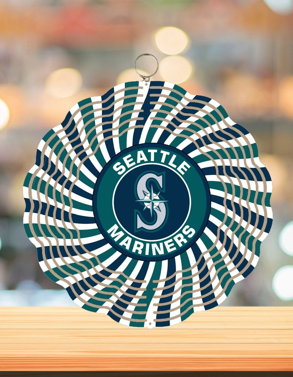 Seattle Mariners Round Wind Spinner