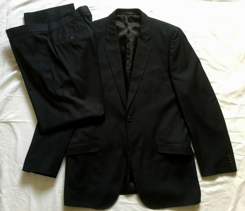 Butler \u0026 Webb Mens Navy Pinstripe 2 