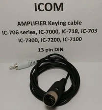 Icom amplifier keying cable IC-706 IC-7000 IC-718 IC7100 IC-7300 13 pin 500 sold