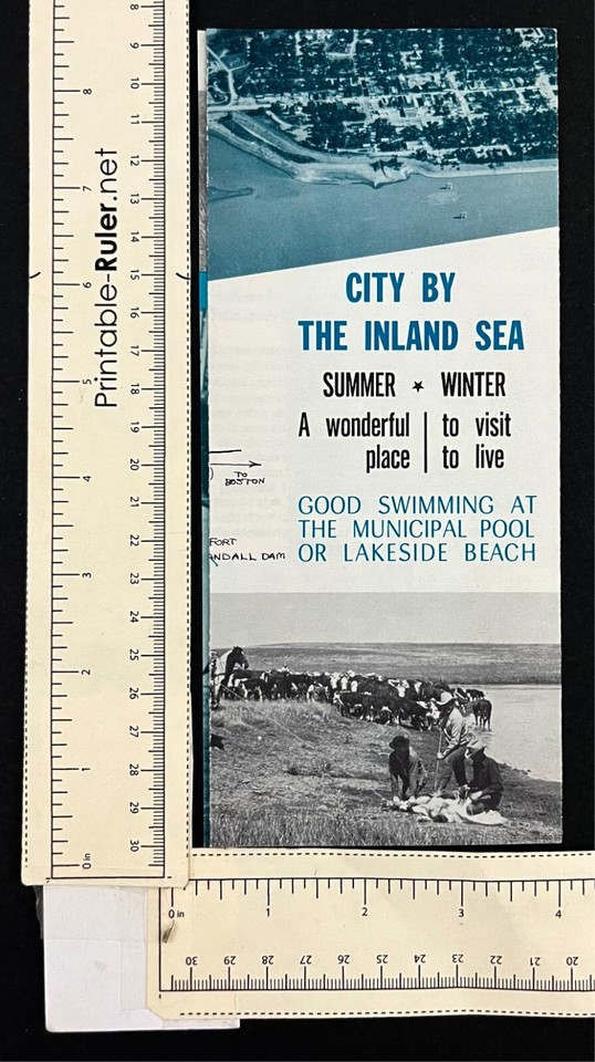 1950s Chamberlain South Dakota Fishing Hunting Sports Vintage Travel