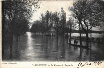 CPA PARIS INONDE La Pelouse de Bagatelle (562013)