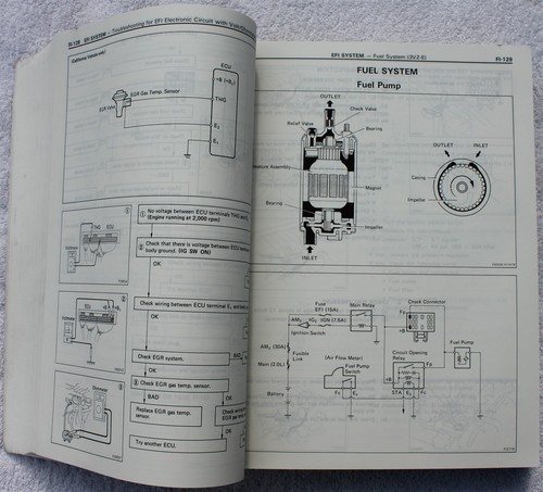 1989 Model Toyota 4 Runner 4Runner Repair Manual Printed in Japan - Picture 10 of 11