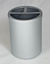 Aluminum Bathroom Toothbrush Holder / Pencil Cup Made By Design 4" High  NWT 
