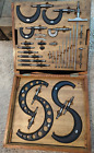 Wwii Japanese Precision Micrometer Set 0-200mm - Outside Depth & Standards!