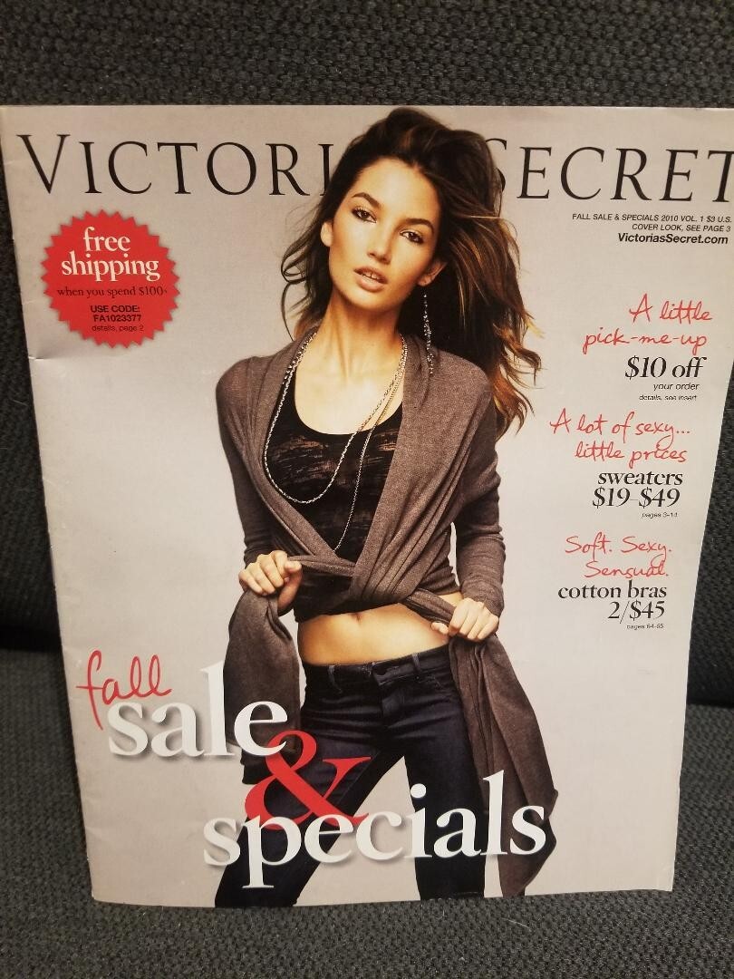 VICTORIA'S SECRET CATALOG FALL SALE & SPECIALS 2010 VOL.1 Lily Aldridge