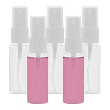 Mini Plastic Spray Bottle 20ML Fine Mist refillable for cosmetic cleaning liquid