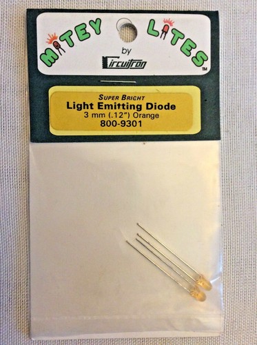 Circuitron - Mitey Lites - 800-9301 LED 3mm Naranja  | Zustand: New