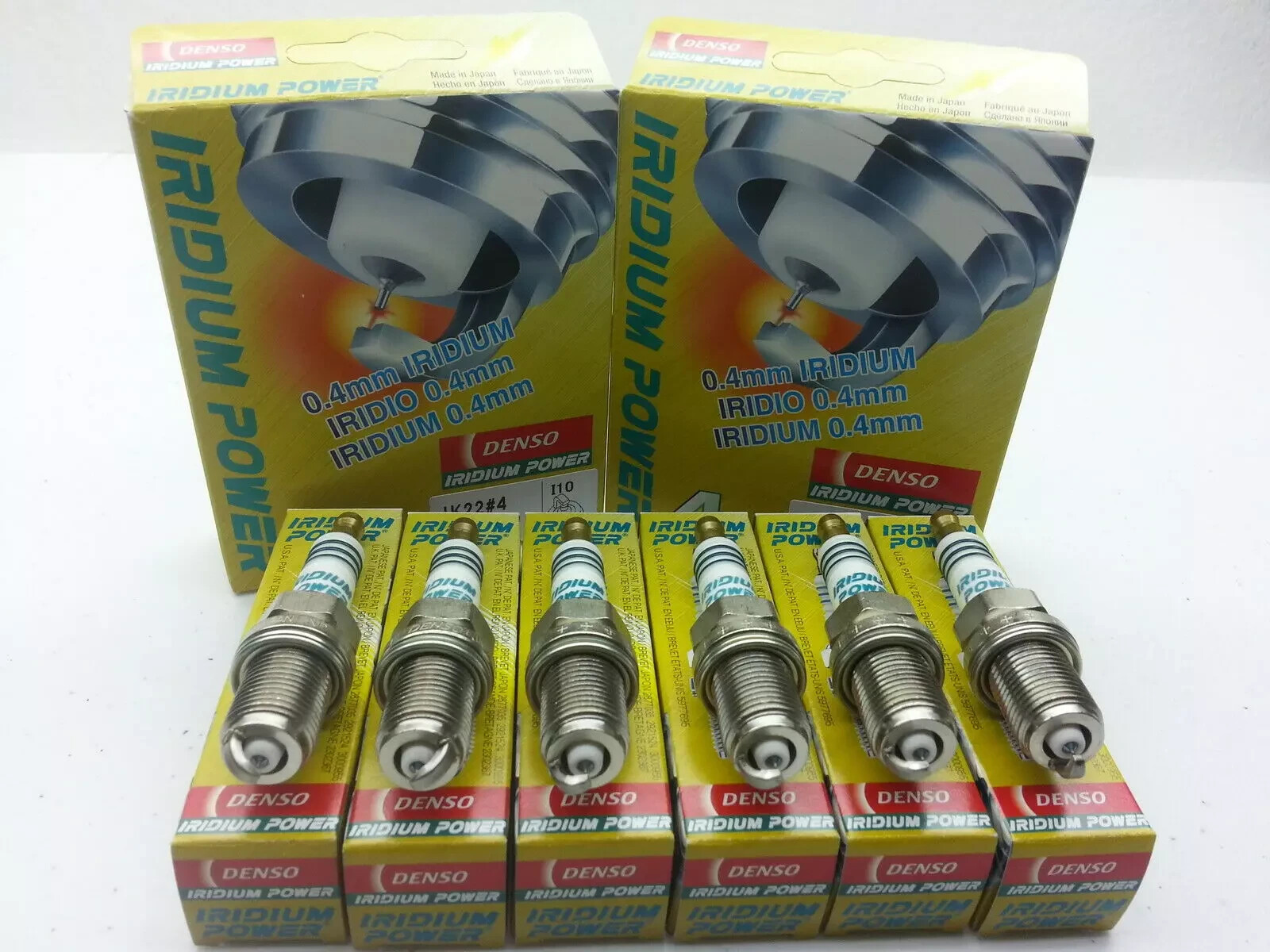 6x DENSO Spark Plugs-Iridium Power #  IK20