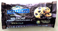 Set of 2 GHIRARDELLI 60 Cacao Bittersweet Chocolate Baking Prem. Chips 10oz Bag