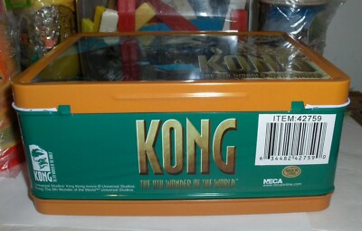 Kong-The 8Th Wonder Of The World,Full Size.Orange Metal Lunchbox