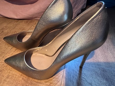 ALDO Pumps Peeptoes Schuhe High Heels, Gr 39 golden Obermaterial EchtLeder