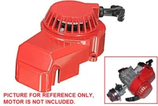 RED ALUMINUM PULL START RECOIL FOR 2 STROKE POCKET BIKE GAS SCOOTER PU10R