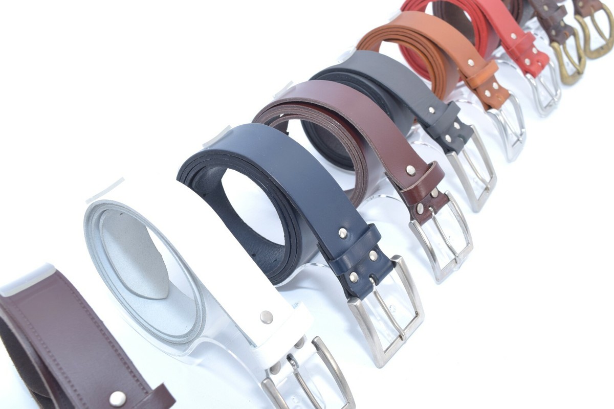 Cintura In Pelle Bourbon, Cintura Da Uomo In Bisonte Americano - Foto 4