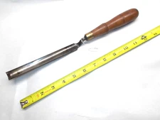 Gouge, BUCK with Stag Logo Vtg Woodworker's 3/4" Crank Handle Wood Gouge, USA