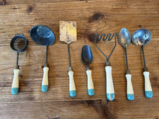 Antique 7 A J Mother's Little Helper Kitchen Utensil Set 1923- Children's Toys