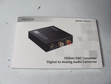 PROZOR 192KHz Digital to Analog Audio Converter DAC Digital SPDIF Optical to ...