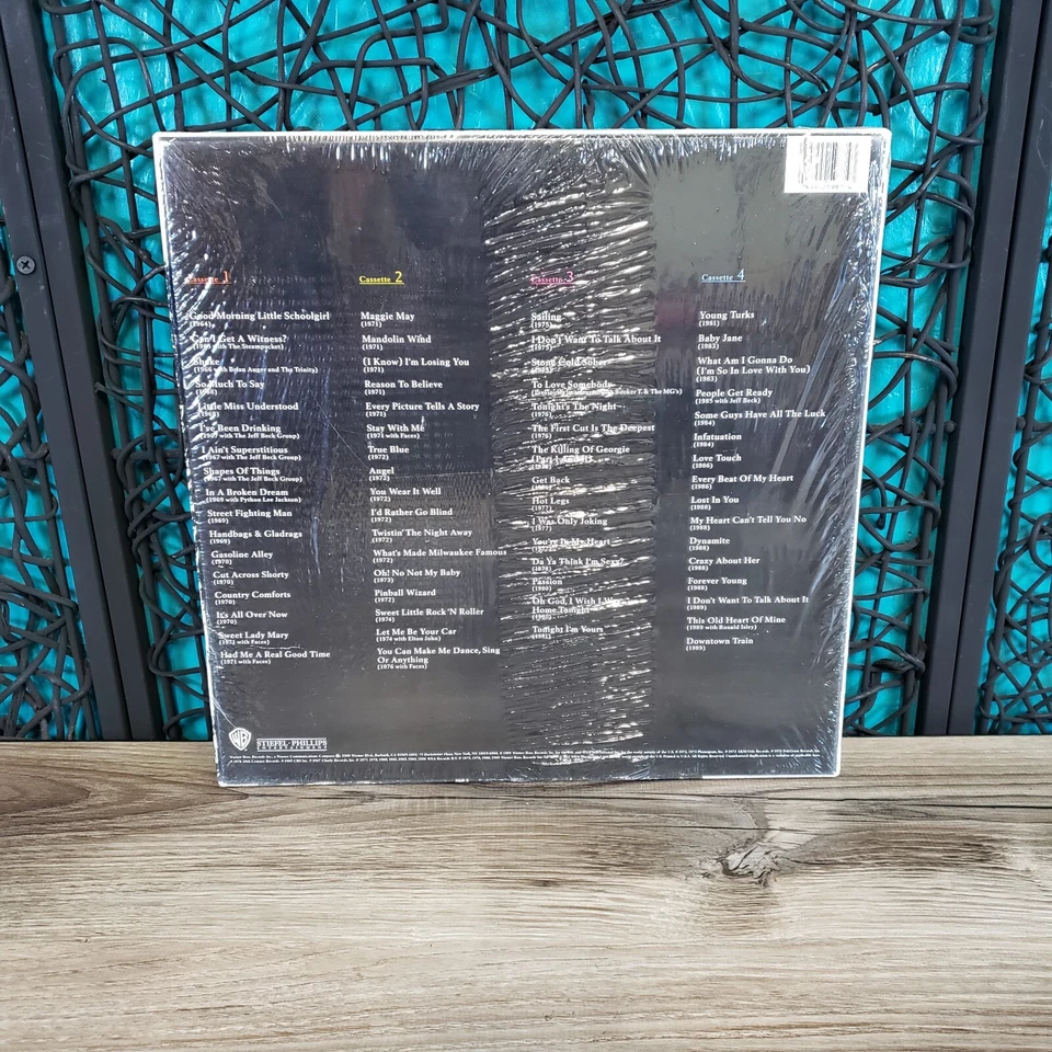 Rod Stewart Storyteller The Complete Anthology 4 Cassette Set NIB FLAWED - Image 3 of 4